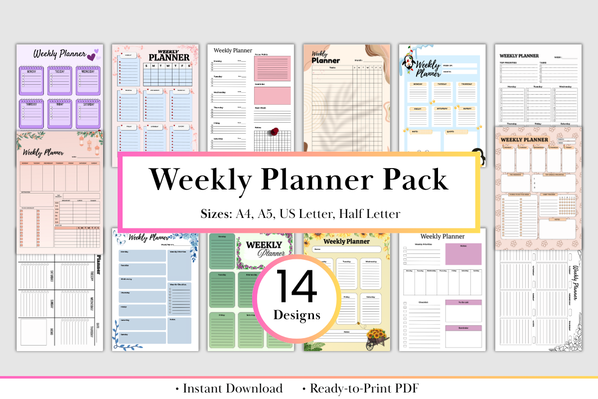 Ultimate Weekly Planner Bundle