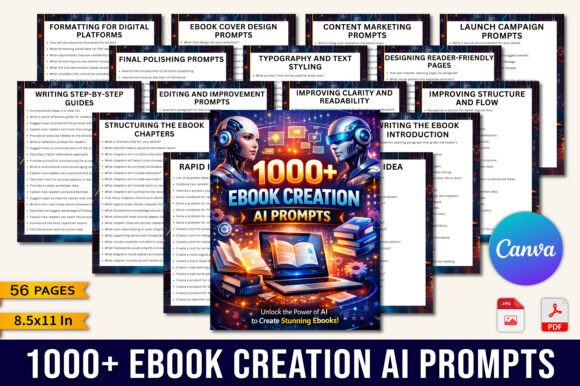 1000+ Ebook Creation AI Prompts