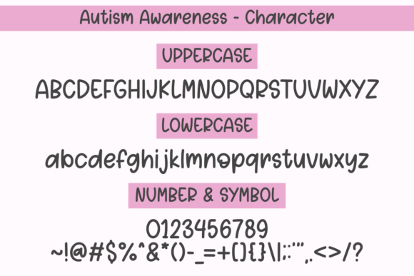 Autism Awareness Font - Preview 5