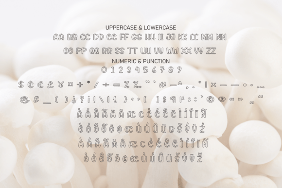 Baby Mushroom Font PNG with transparent background - Preview 6
