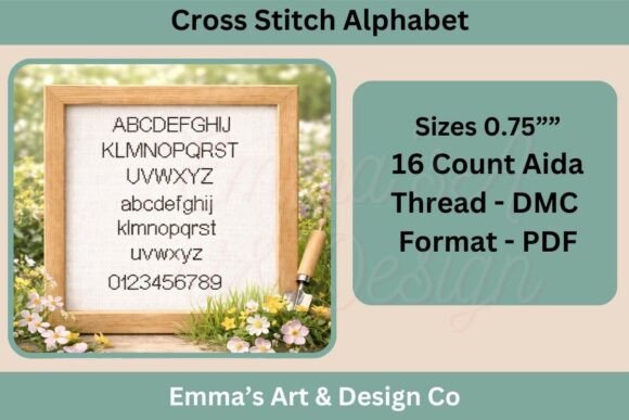 Cross Stitch Alphabet Pattern PDF