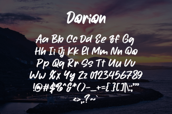 Dorion Font - Preview 1