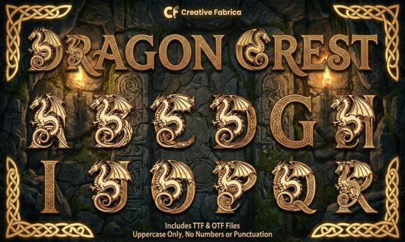Dragon Crest Font - Preview 1