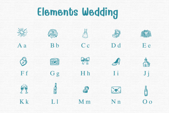 Elements Wedding Font - Preview 1