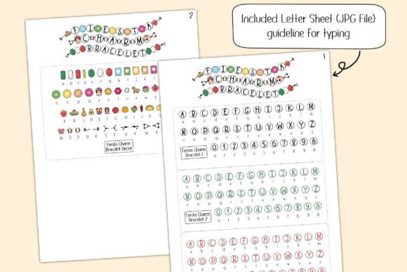 Fiesta Charm Bracelet Font - Preview 6
