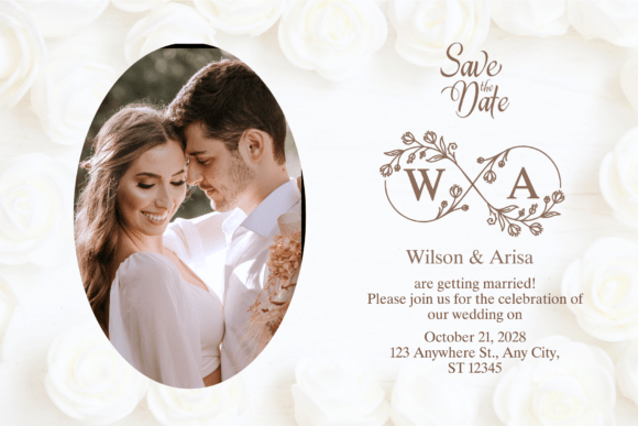 Floral Infinity Monogram Font PNG with transparent background - Preview 1