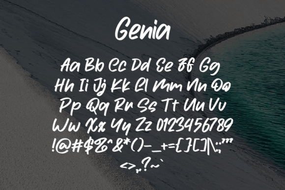 Genia Font - Preview 1