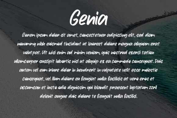 Genia Font - Preview 2