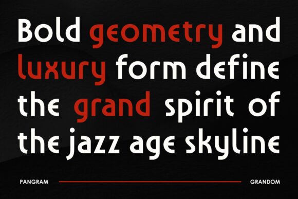 Grandom Font PNG with transparent background - Preview 3