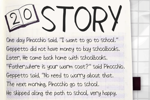 Homework Ballpoint Font - Preview 1