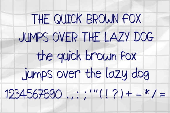 Homework Ballpoint Font - Preview 3