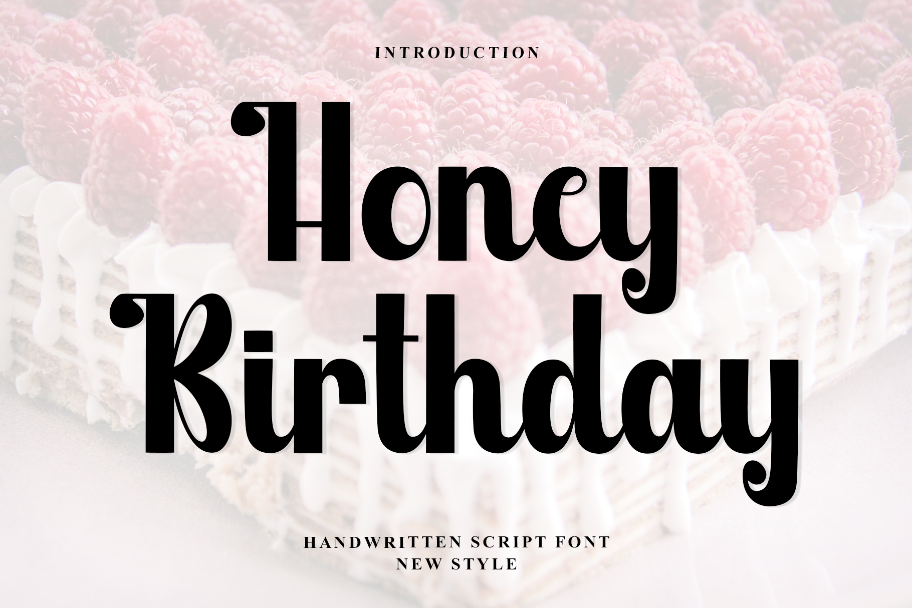 Honey Birthday preview, sweet script font for party invitations