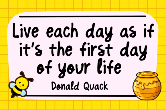 Honey Daily Font font preview - 2