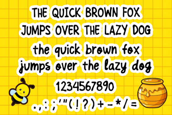 Honey Daily Font font preview - 3