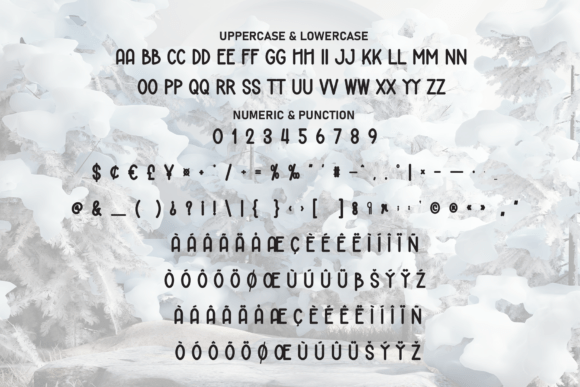Jungle Wintersnow Font PNG with transparent background - Preview 6