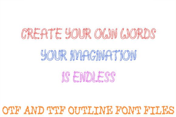 Little Worms Font PNG with transparent background - Preview 2