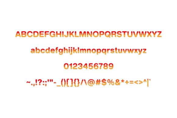 Mango Marshmallow Font PNG with transparent background - Preview 1
