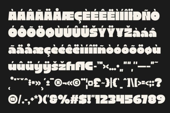 Megra Font PNG with transparent background - Preview 5