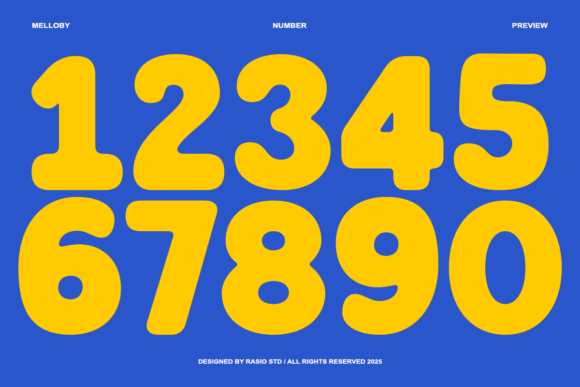 Melloby Font PNG with transparent background - Preview 2