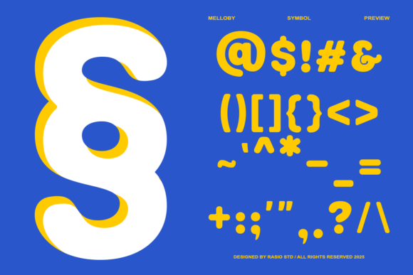 Melloby Font PNG with transparent background - Preview 6