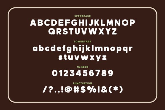 Mocha Muffin Font PNG with transparent background - Preview 1
