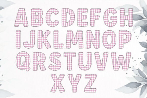 Mother Day Pink Box Font PNG with transparent background - Preview 1