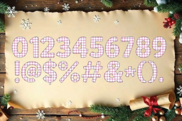 Mother Day Pink Box Font PNG with transparent background - Preview 2