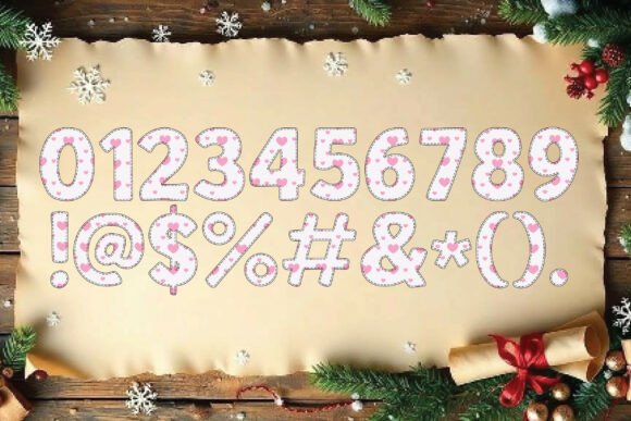 Mother Day Pink Font font preview - 6