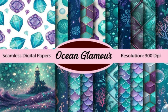 Christmas Modern Seamless Digital Paper Graphic by Colourful · Creative ...
