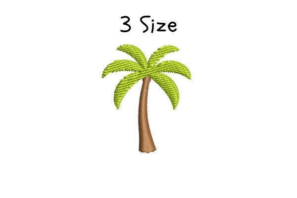 Palm Tree Embroidery Design
