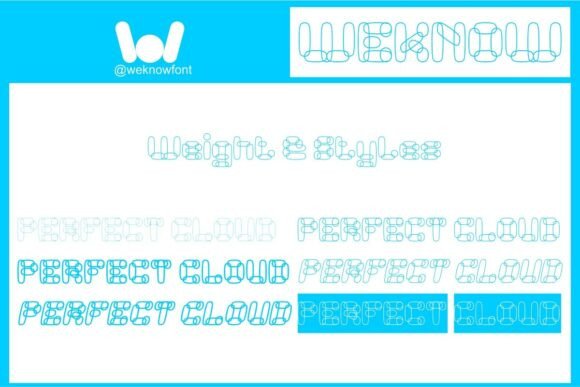 Perfect Cloud Font font preview - 6