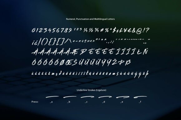 Reflect Handwritten Font Font PNG with transparent background - Preview 6