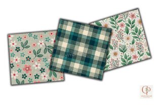 Retro Ditsy Floral Digital Paper Graphic by CozyPrint Studio Co ...