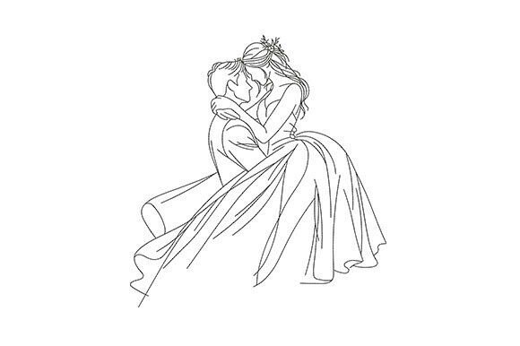 Romantic Wedding Couple