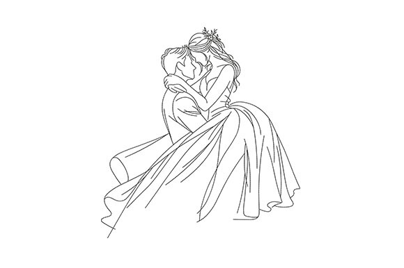 Romantic Wedding Couple