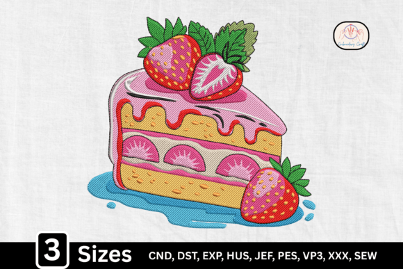 Strawberry Dessert Slice Cake