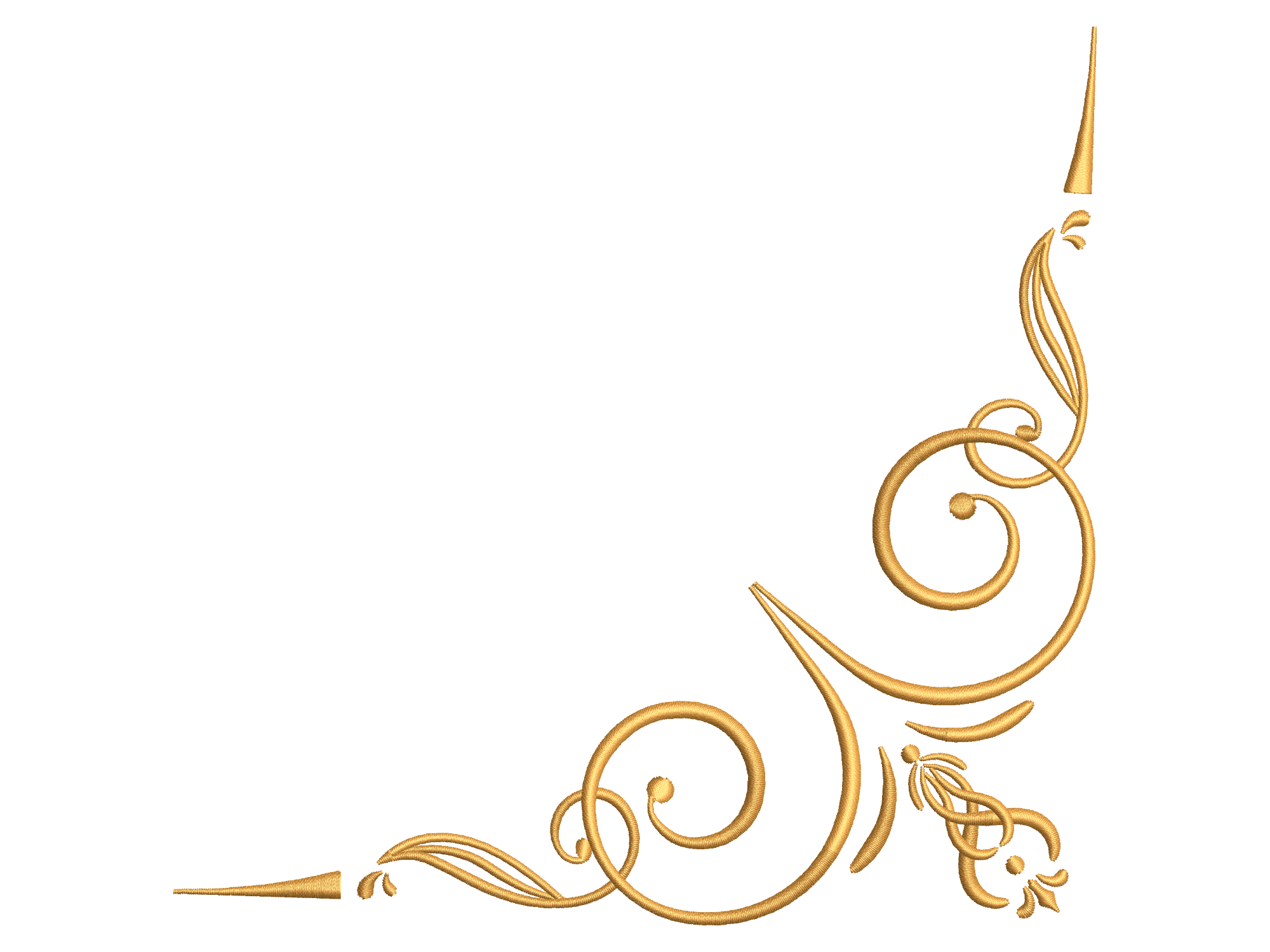 Victorian Scroll Corner Motif