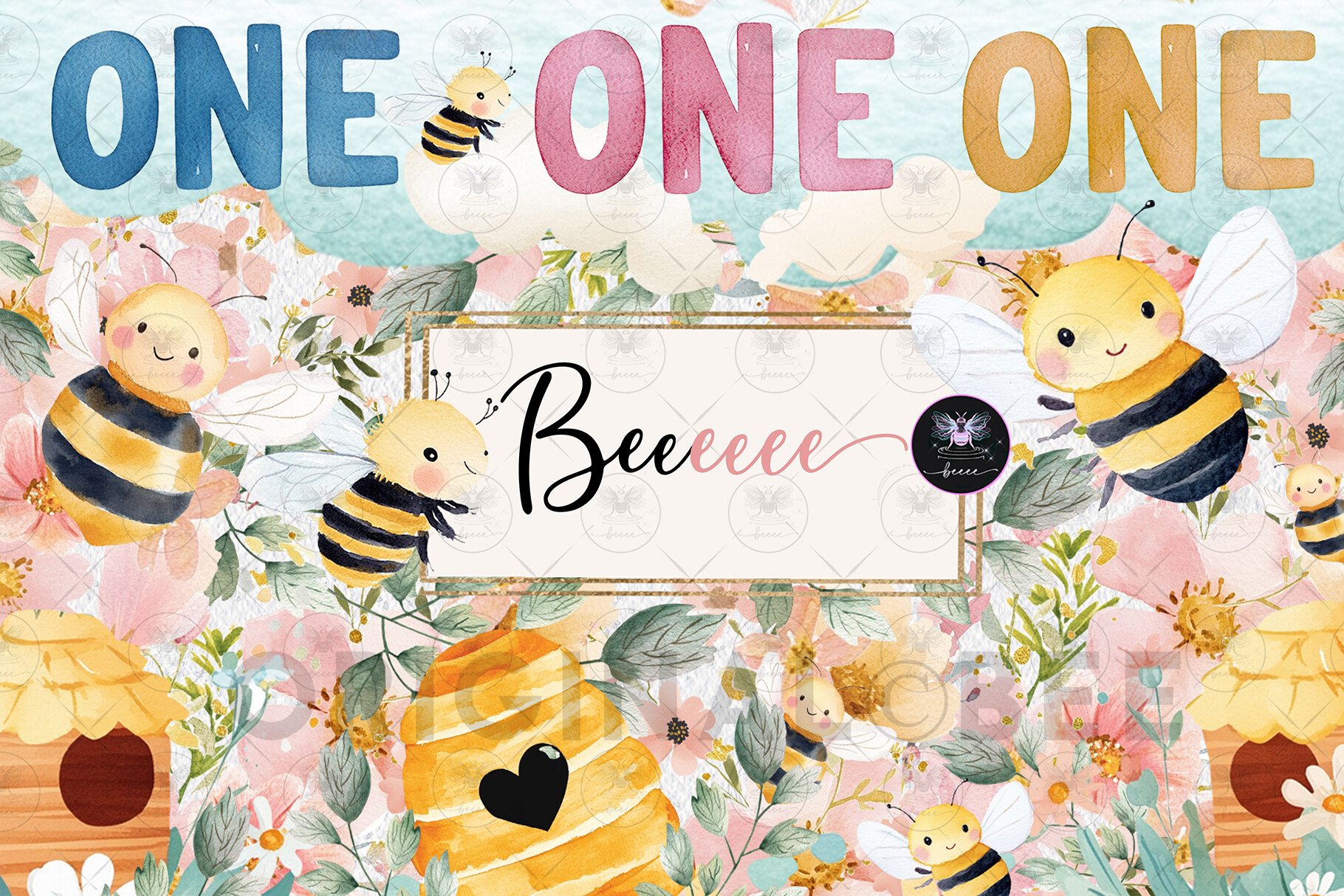 Bee Theme Clipart Set