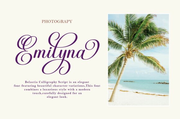 Belastia Calligraphy Font - Preview 5