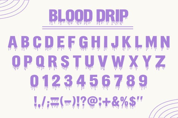 Blood Drip Font - Preview 1