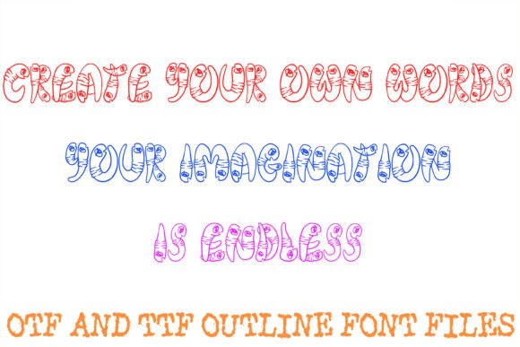 Chunky Worms Font - Preview 2
