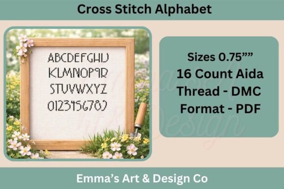 Cross Stitch Alphabet Pattern PDF
