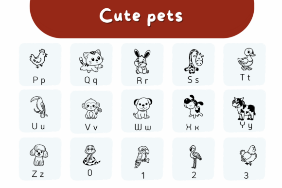 Cute Pets Font - Preview 3