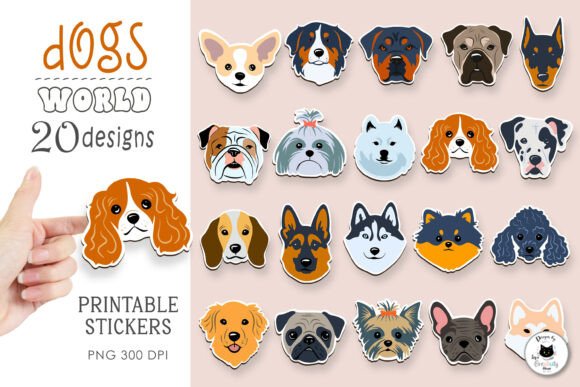 Dog Breed Sticker Bundle | Dog Stickers