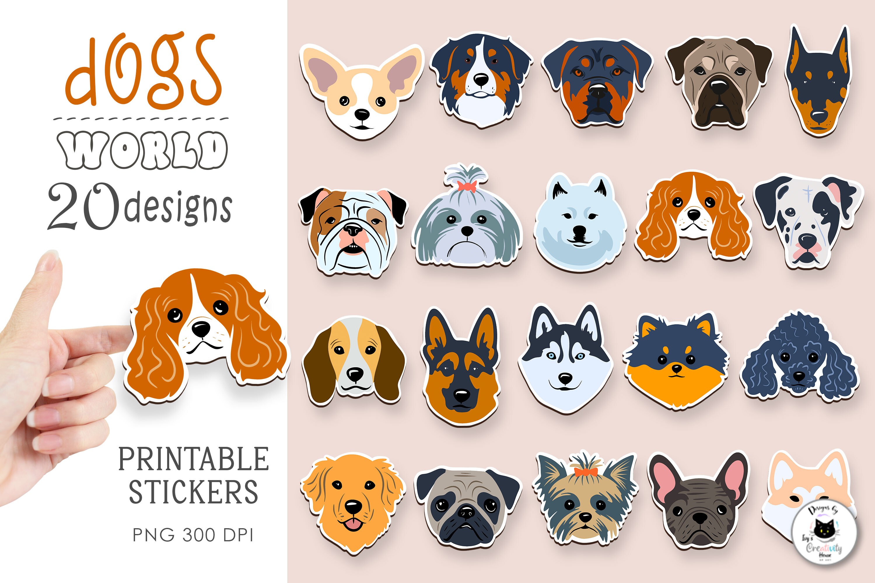 Dog Breed Sticker Bundle | Dog Stickers