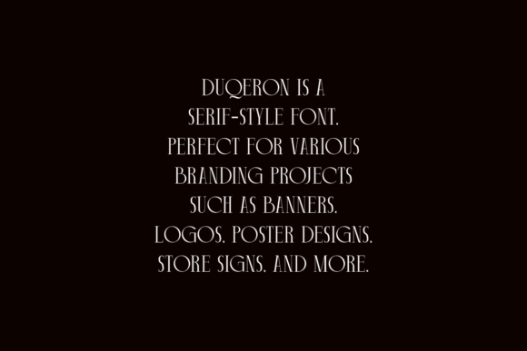 Duqeron Font - Preview 4