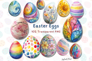 Easter Eggs Clipart Bundle Graphic by Instant Flair · Creative Fabrica