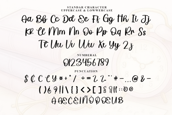 Family Hearts Font PNG with transparent background - Preview 2