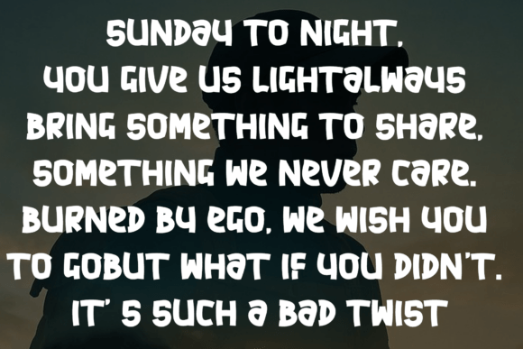 Final Speak Font - Preview 2