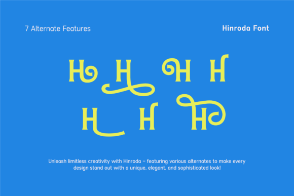 Hinroda Font PNG with transparent background - Preview 2